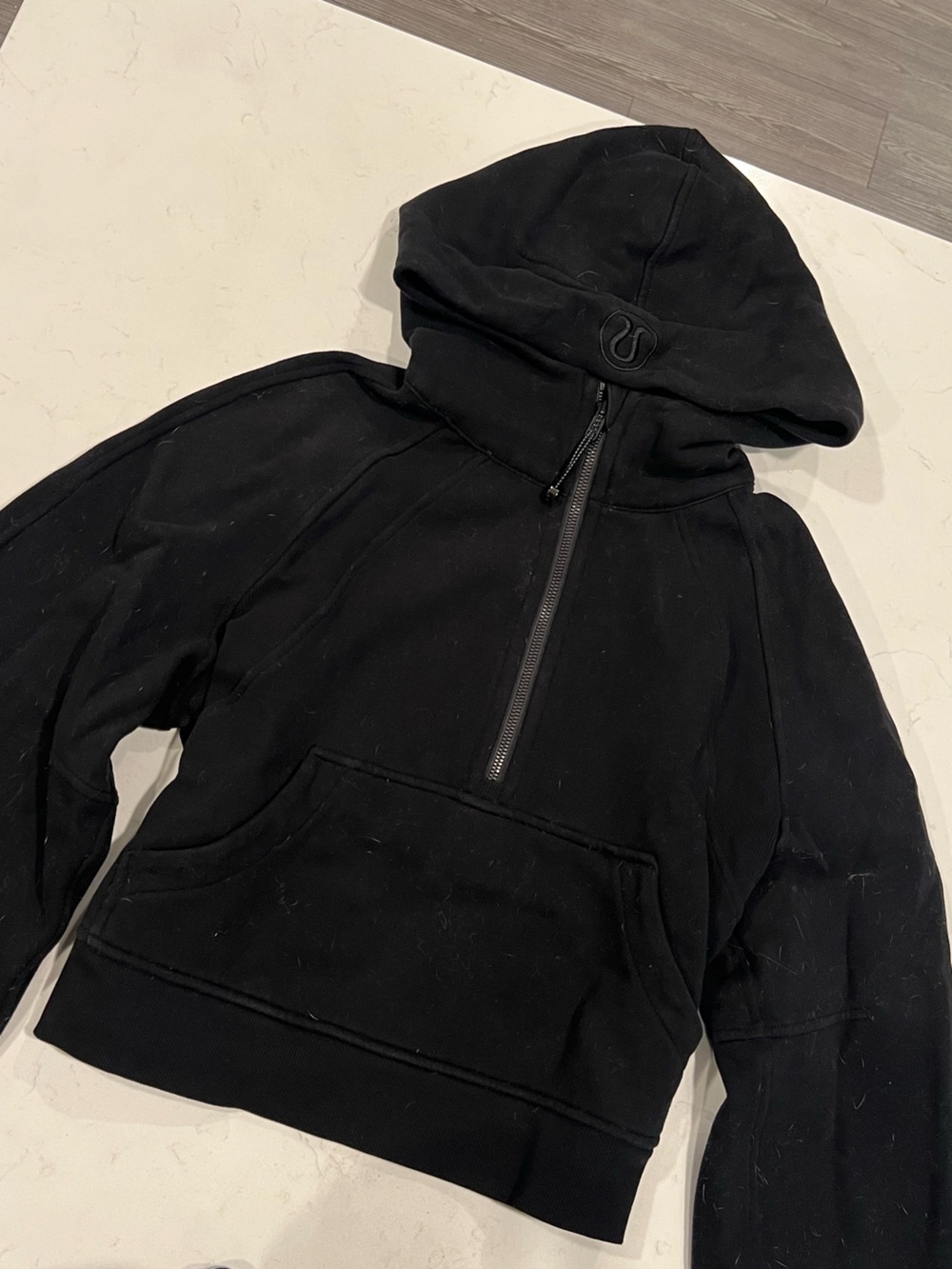 lululemon athletica Black Quarter Zip Hoodie - XS